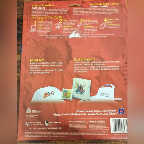 T-Shirt Transfers Full Sheet (7 Sheets Remaining) - Picture 2 of 4